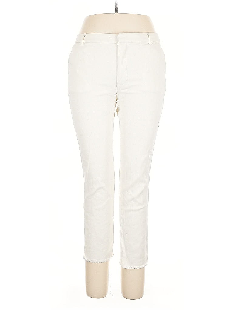 Pre-owned Three Dots Casual Pants In White