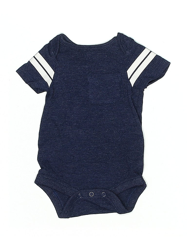 Click to view more detailed imagery on our partner's website Pre-owned Cat & Jack Babies' Short Sleeve Onesie In Blue