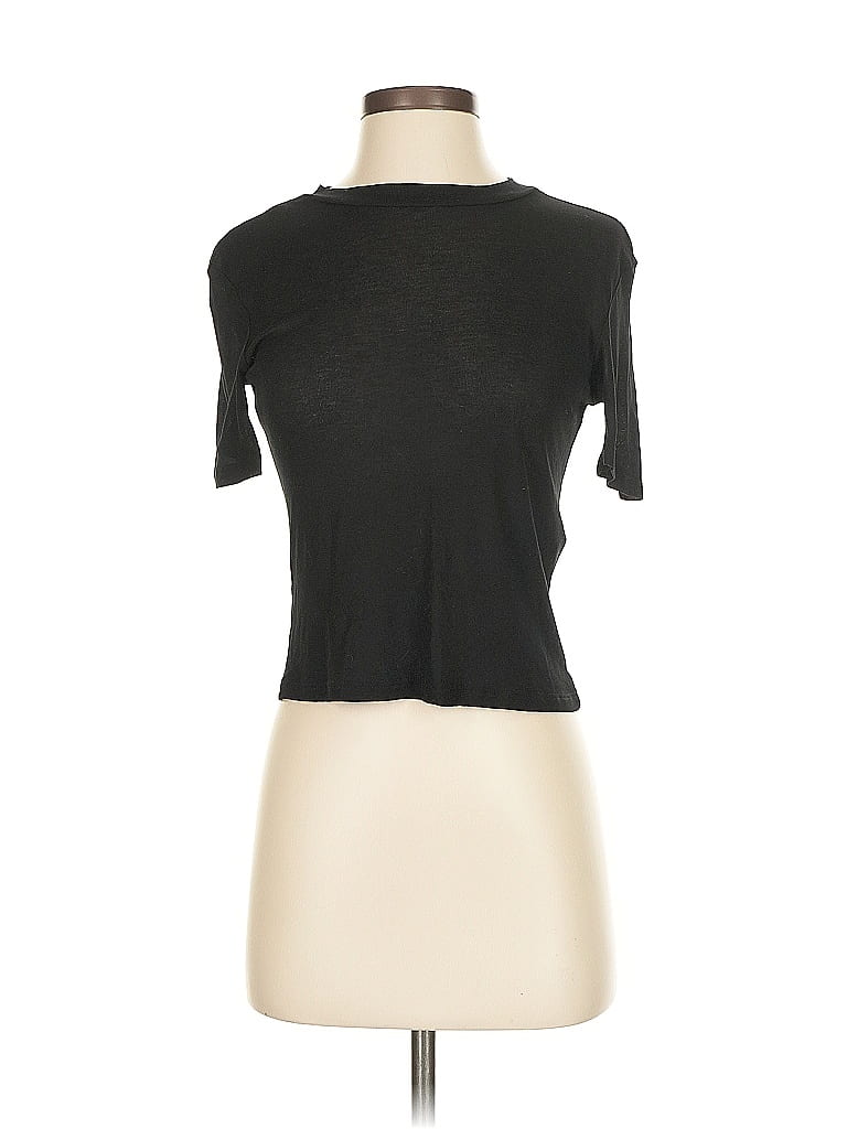Click to view more detailed imagery on our partner's website Pre-owned Zara Short Sleeve Turtleneck In Black