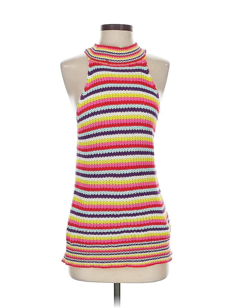 Pre-owned John & Jenn Sweater Vest In Orange