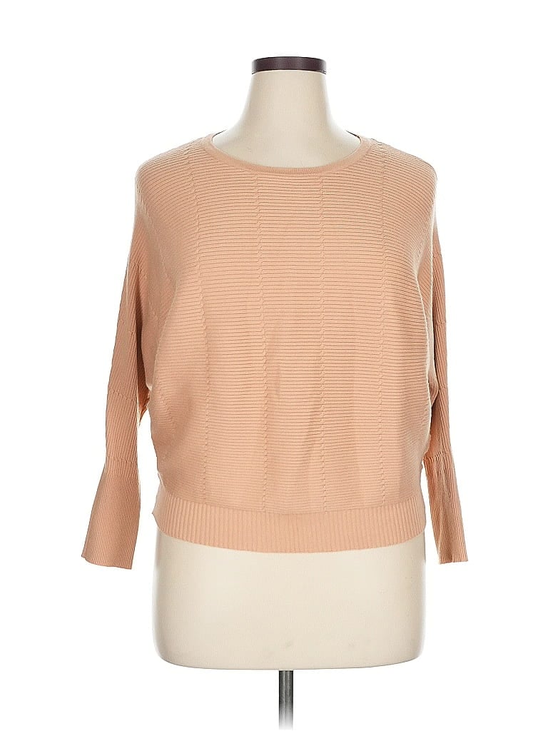 Pre-owned T Tahari Pullover Sweater In Brown