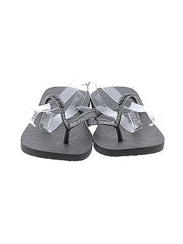 Havaianas Gray Black Flip Flops Size 5 1/2