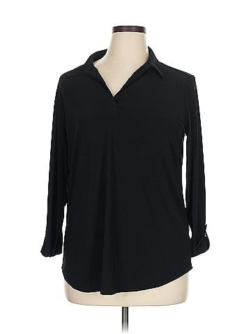 Jones New York Signature Long Sleeve Blouse (view 1)