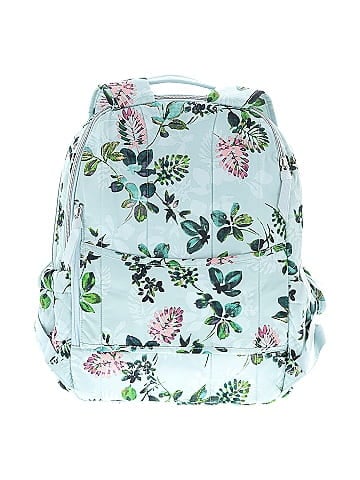 Vera Bradley Seawater Blooms Campus Backpack (view 2)