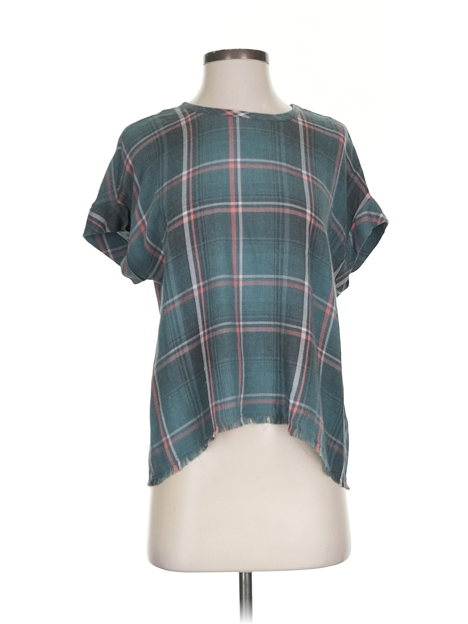 Cloth &amp; Stone Teal Short Sleeve Blouse Size S