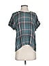 Cloth & Stone Teal Short Sleeve Blouse Size S
