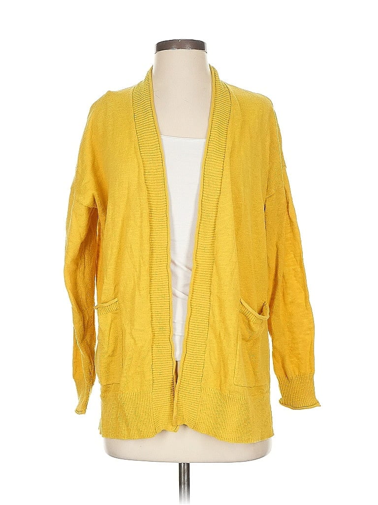 Pre-owned Madewell Cardigan Sweater In Yellow