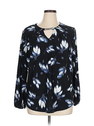 Anne Klein Long Sleeve Blouse (view 1)