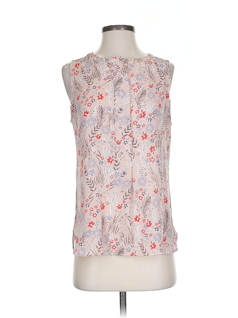 Pre-owned Ann Taylor Loft Outlet Sleeveless Blouse In Pink