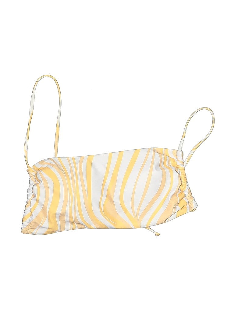 Click to view more detailed imagery on our partner's website Pre-owned Unbranded Swimsuit Top Purple Stripes Pattern Swimwear