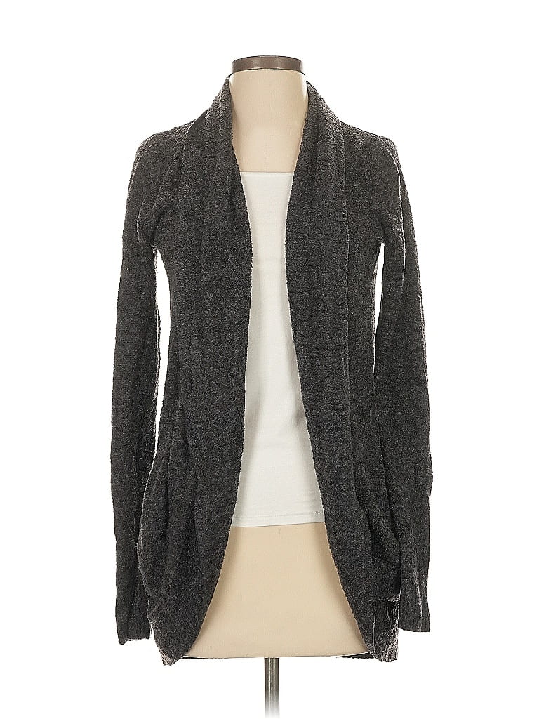 Pre-owned Barefoot Dreams Cardigan Sweater In Gray