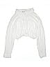 Assorted Brands 100% Rayon White Long Sleeve Turtleneck Size 10 - photo 1