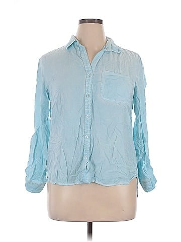 Velvet Heart 3/4 Sleeve Button-Down Shirt (view 1)