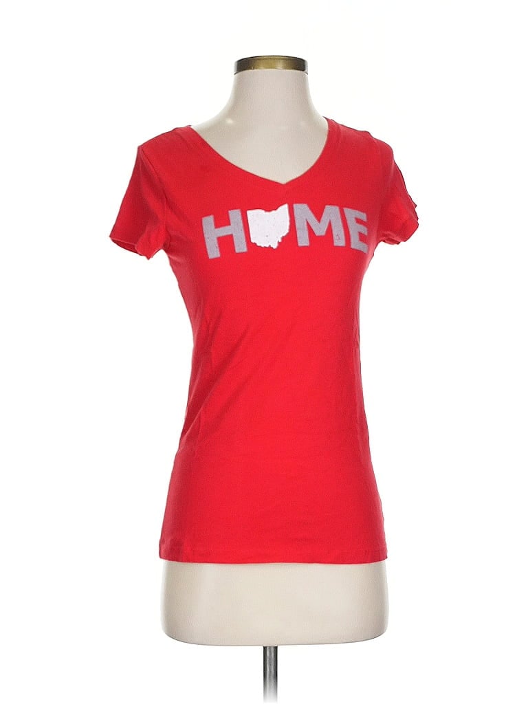 Pre-owned Unbranded Short Sleeve T-shirt In Red