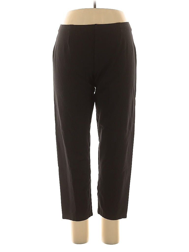 Pre-owned Eileen Fisher Casual Pants In Black
