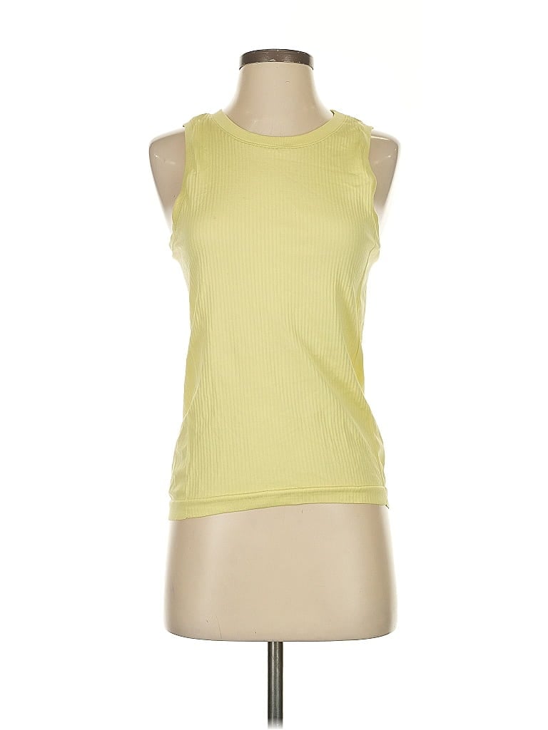 Pre-owned Athleta Sleeveless T-shirt In Yellow