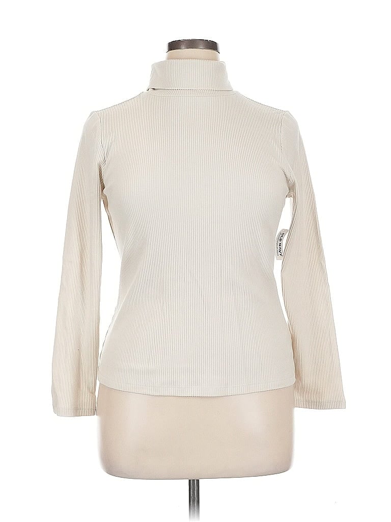 Pre-owned Old Navy Turtleneck Sweater In White