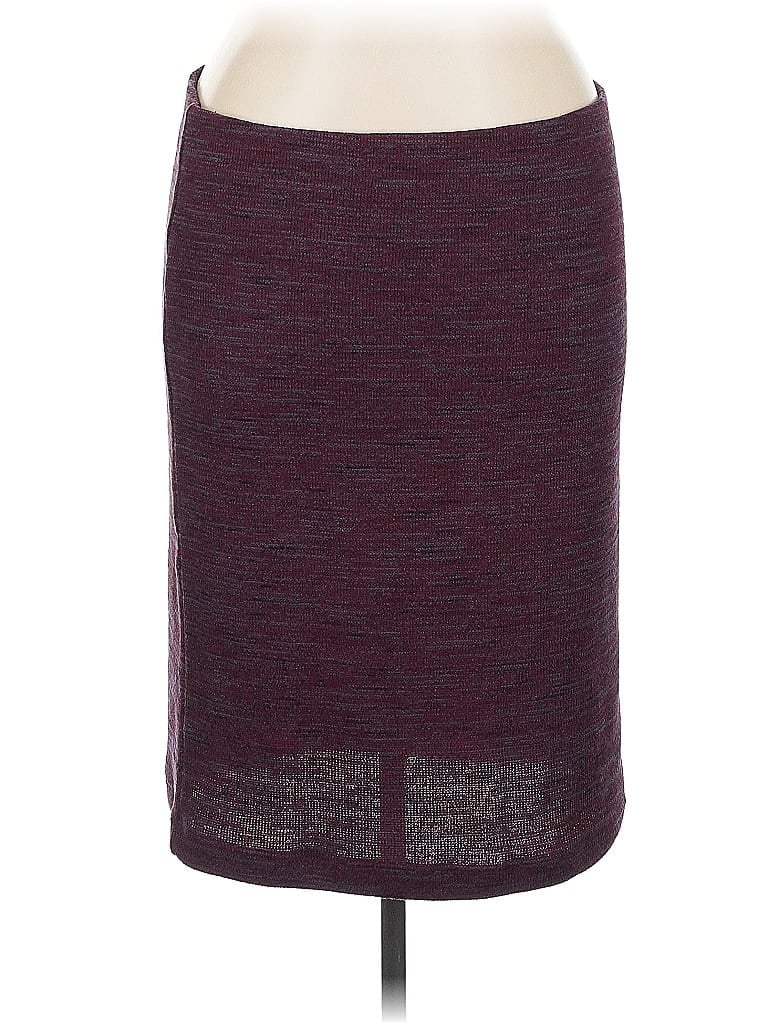 Pre-owned Ann Taylor Loft Casual Skirt In Burgundy
