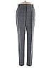 Rebecca Taylor Plaid Gray Black Dress Pants Size 0 - photo 1