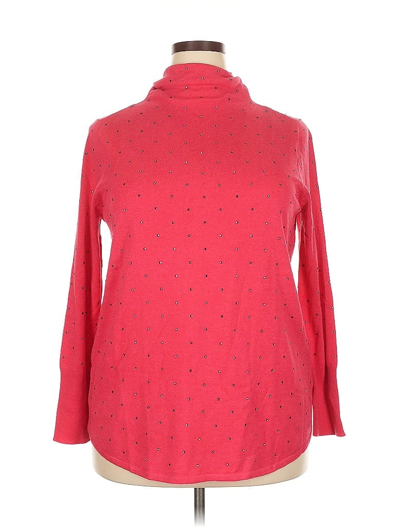 Nic + Zoe Turtleneck Sweater In Pink