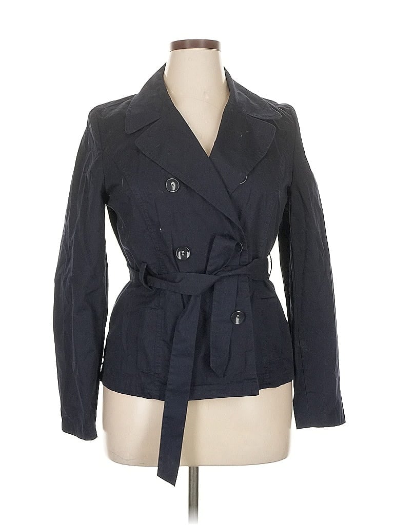 Pre-owned Arizona Jean Company Trenchcoat In Blue