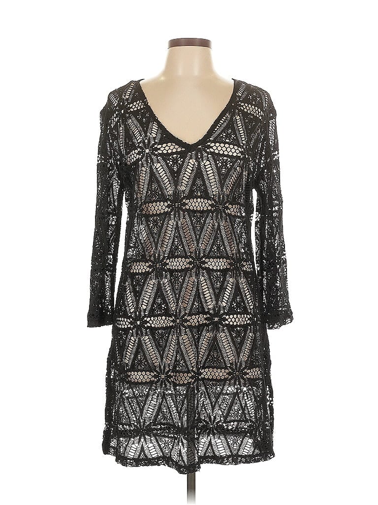 Pre-owned J Valdi Cocktail Dress In Black