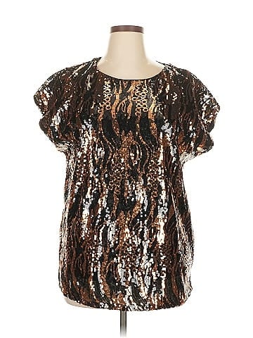 Cable & Gauge Short Sleeve Blouse (view 1)