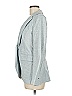 Giorgio Armani 100% Cotton Solid Blue Gray Blazer Size 8 - photo 4