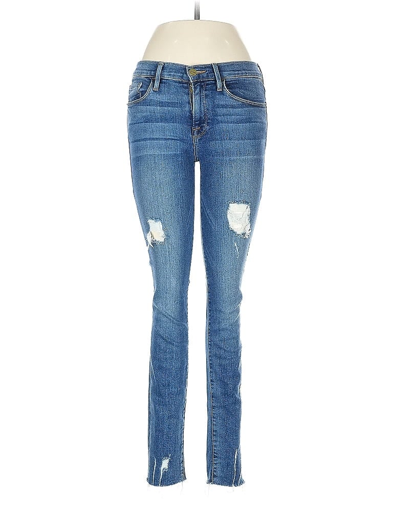 FRAME Denim Hearts Blue Jeans Size 28 waist - photo 1