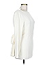 St. John Solid Ivory Long Sleeve Top Size 10 - photo 3