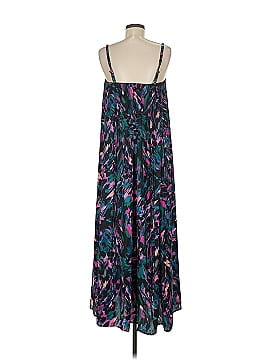 Nicole Miller New York 100% Polyester Tie-dye Purple Casual Dress Size M