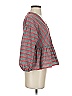 Madewell Gray 3/4 Sleeve Blouse Size XXS - photo 4