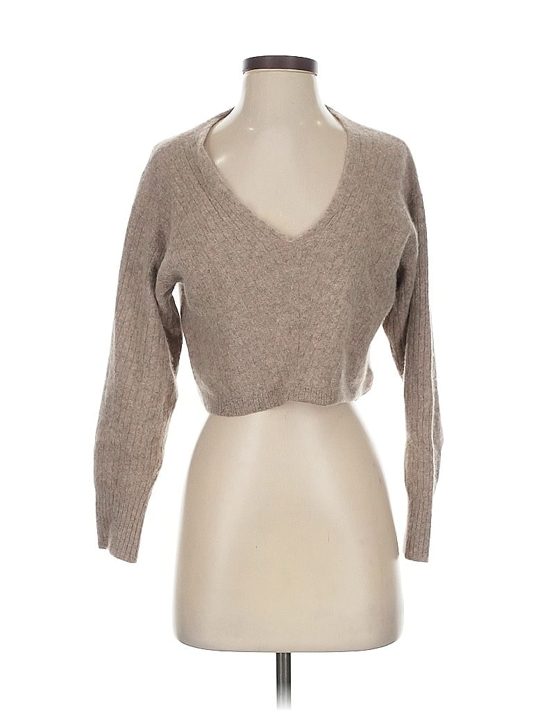 Free People 100% Cashmere Tan Cashmere Pullover Sweater Size XS - photo 1