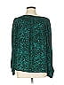 Tegan 100% Polyester Teal Long Sleeve Blouse Size 10 - photo 1