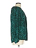 Tegan 100% Polyester Teal Long Sleeve Blouse Size 10 - photo 5