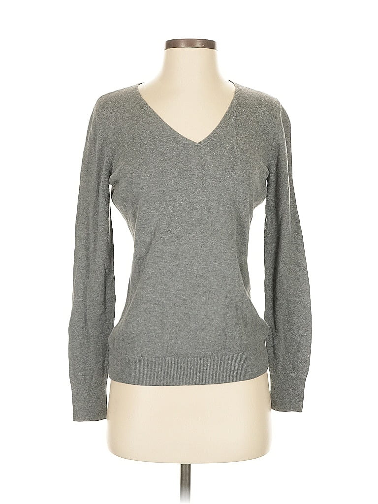 Pre-owned Ann Taylor Factory Pullover Sweater In Gray
