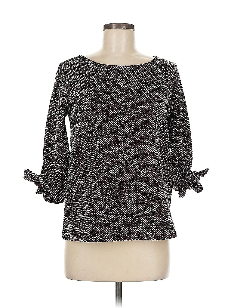 Ann Taylor Factory Tweed Black Pullover Sweater Size M - photo 1