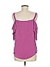 Soho JEANS NEW YORK & COMPANY 100% Polyester Purple Sleeveless Blouse Size M - photo 2