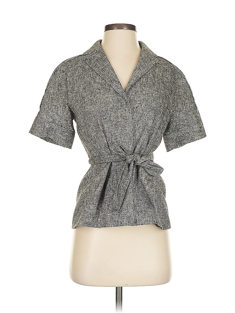 Pre-owned Ann Taylor Blazer Jacket In Gray