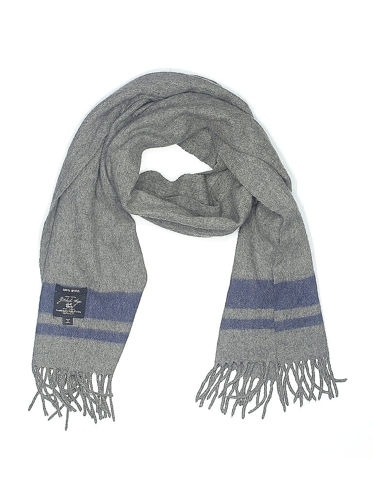 Pre-owned Assorted Brands Scarf In Gray