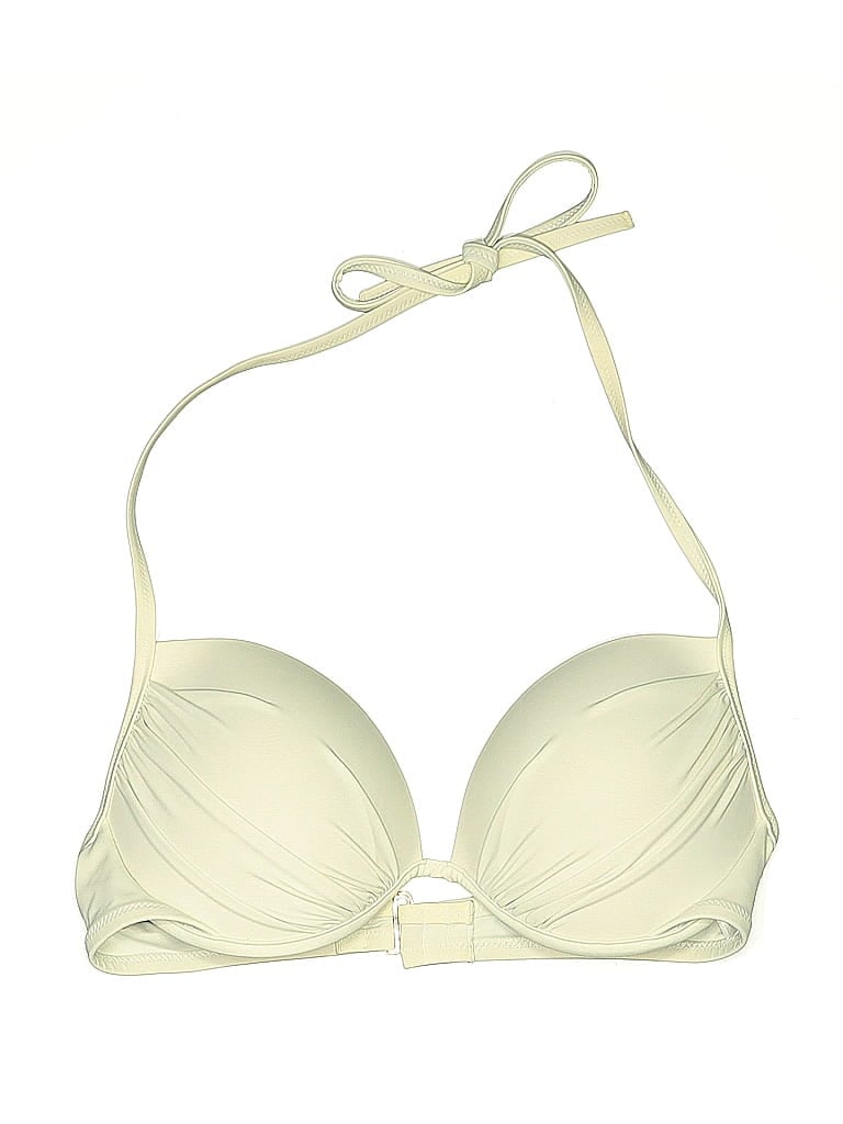 Pre-owned Shade & Shore Swimsuit Top Ivory Swimwear In White