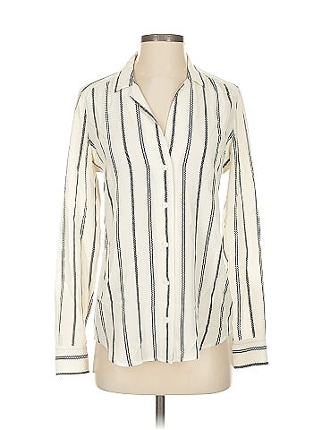 Equipment Long Sleeve Silk Top (view 1)