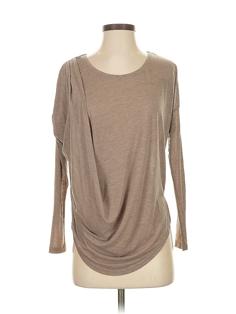 Pre-owned Bobi 3/4 Sleeve T-shirt In Brown