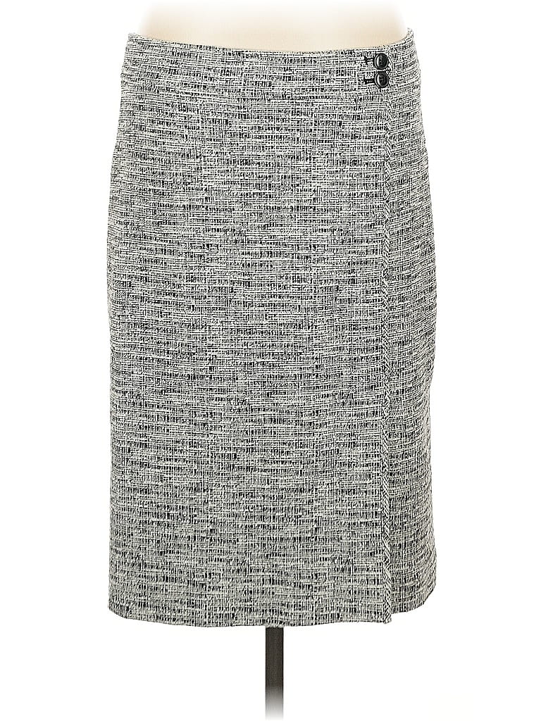 Pre-owned Ann Taylor Casual Skirt In Gray