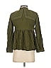 Octavia 100% Cotton Green Long Sleeve Blouse Size S - photo 2
