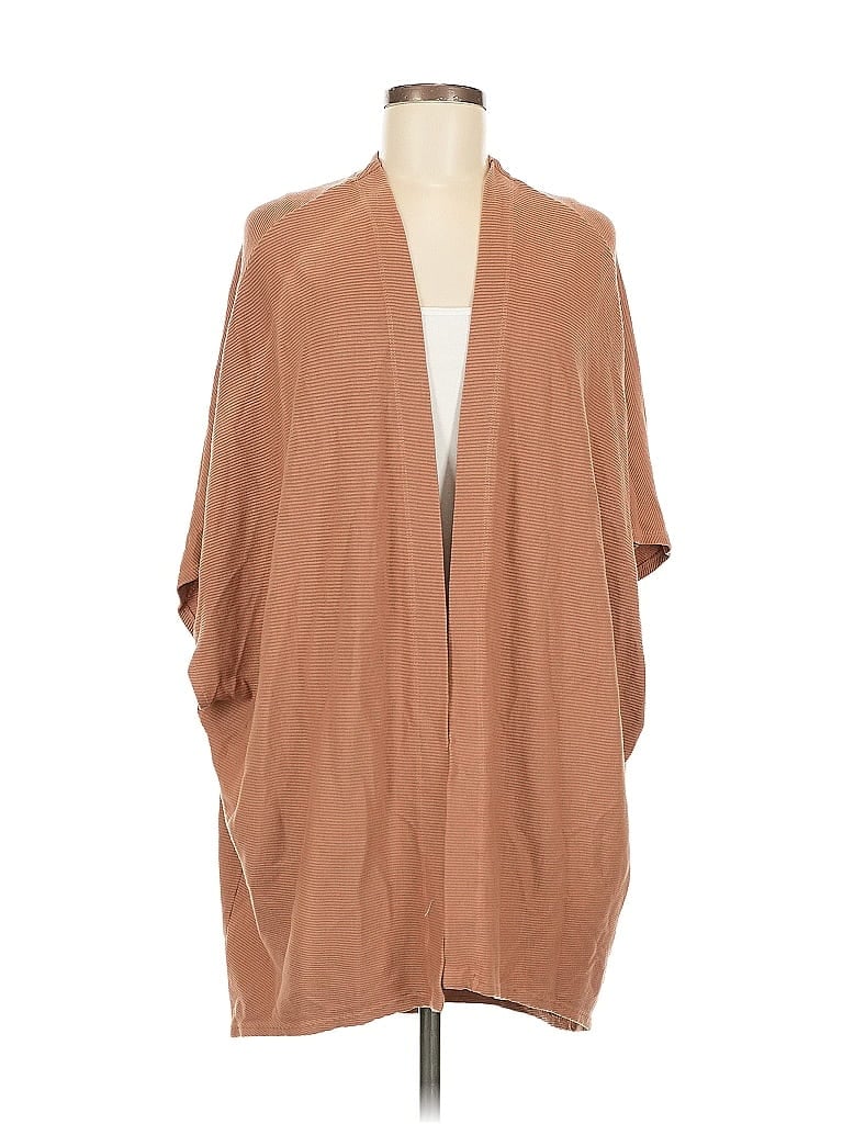 Pre-owned Lanston Poncho In Brown