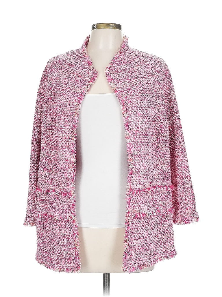 Chico's Pink Coat Size Lg (2) - photo 1