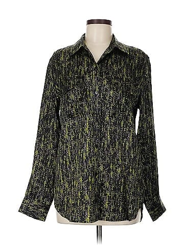 Equipment Long Sleeve Silk Top (view 1)