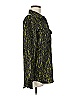 Equipment 100% Silk Print Green Long Sleeve Silk Top Size M - photo 3