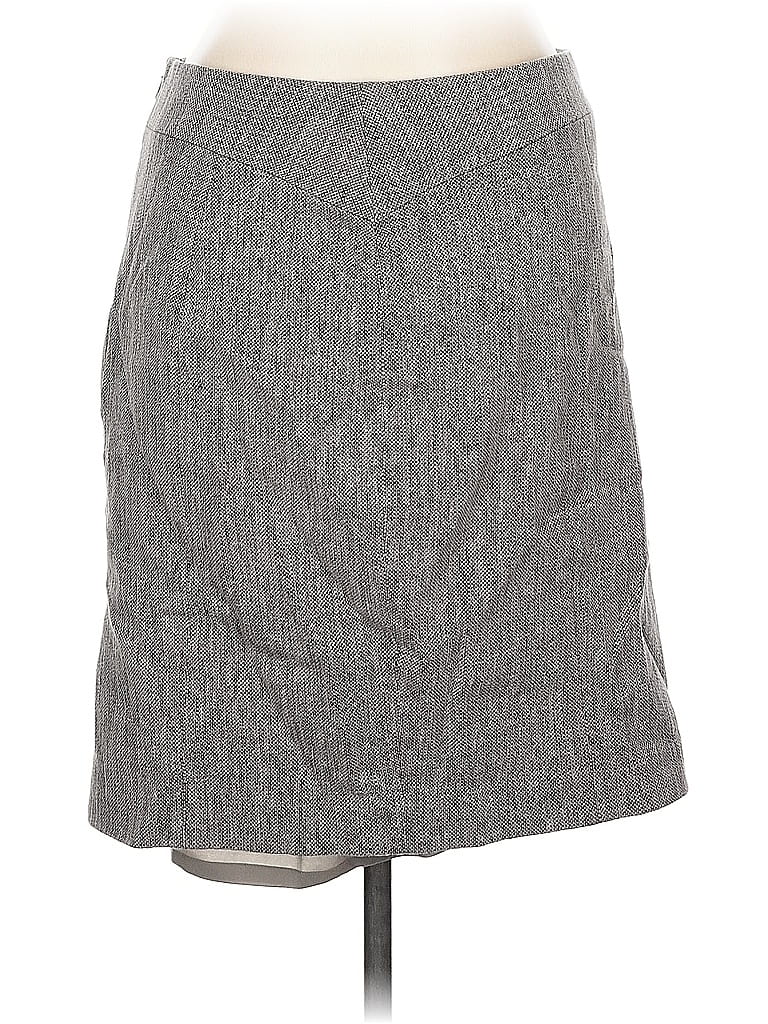 Pre-owned Ann Taylor Casual Skirt In Gray